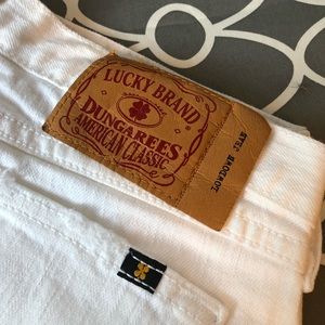 White Lucky Brand Flare Jeans